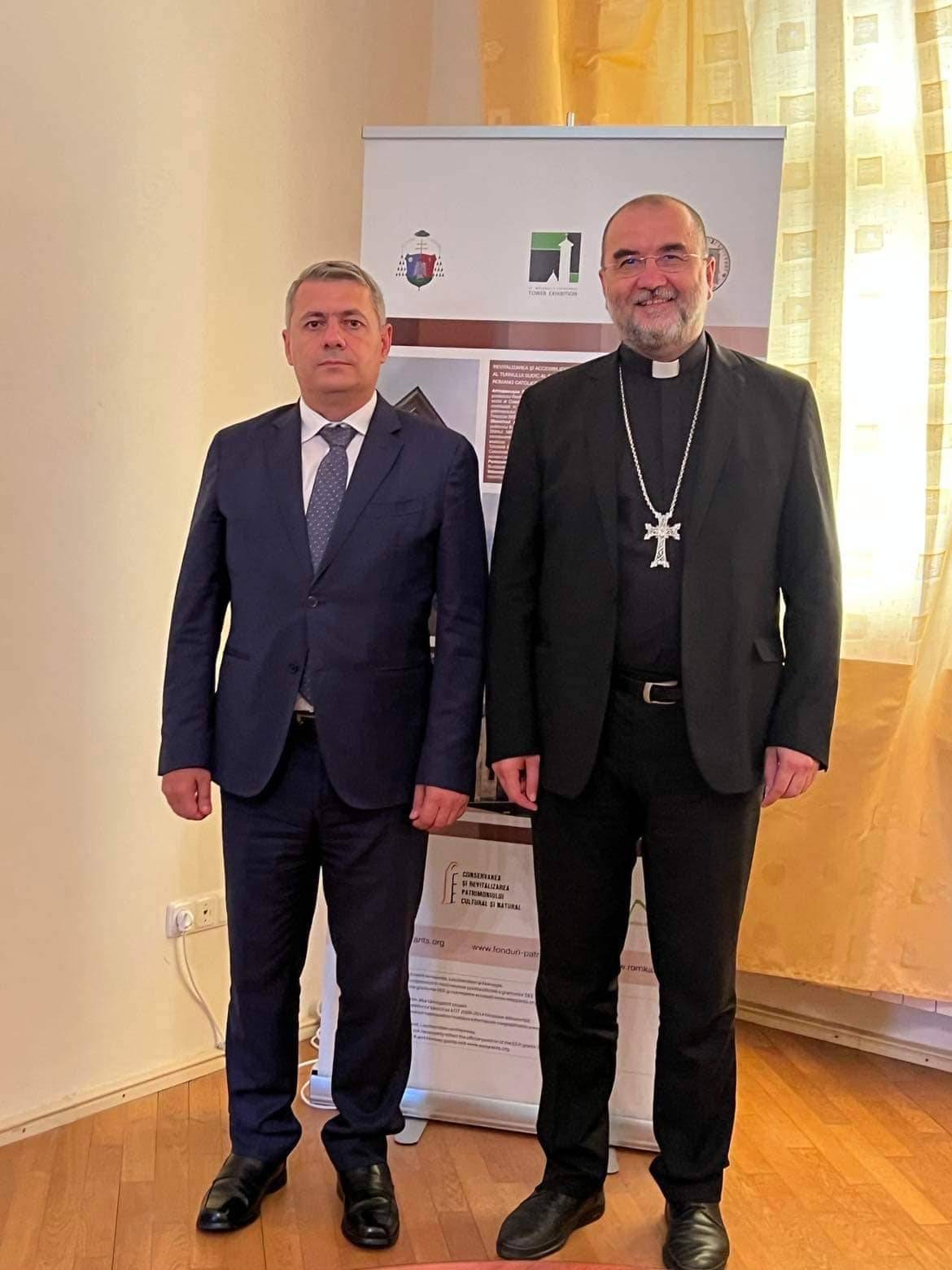 Ambasadorul Sergey Minasyan s-a întâlnit cu Arhiepiscopul Romano-Catolic de Alba Iulia și Administrator Apostolic al Ordinariatului pentru credincioșii armeni catolici din România, Mons. Dr. Kovács Gergely