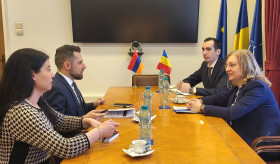 Ambasadorul Tigran Galstyan s-a întâlnit cu Secretarul de Stat din cadrul Ministerului Afacerilor Externe al României, Daniela Gîtman