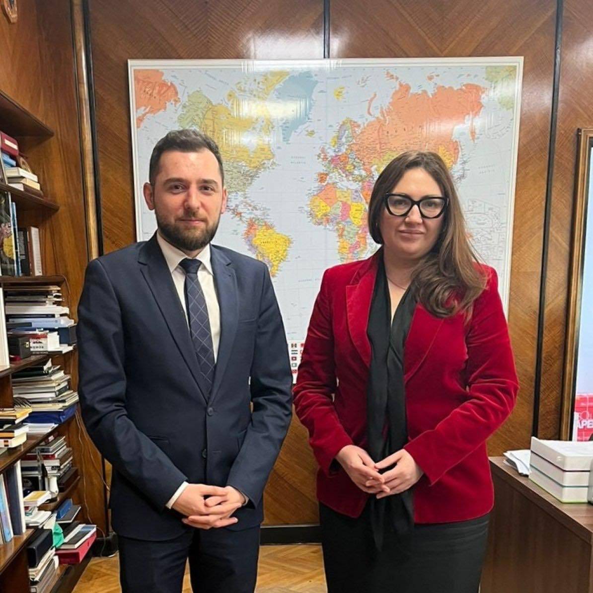 Ambassador Tigran Galstyan had a meeting with the State Secretary of the Ministry of Foreign Affairs of Romania, Ana Cristina Tinca.