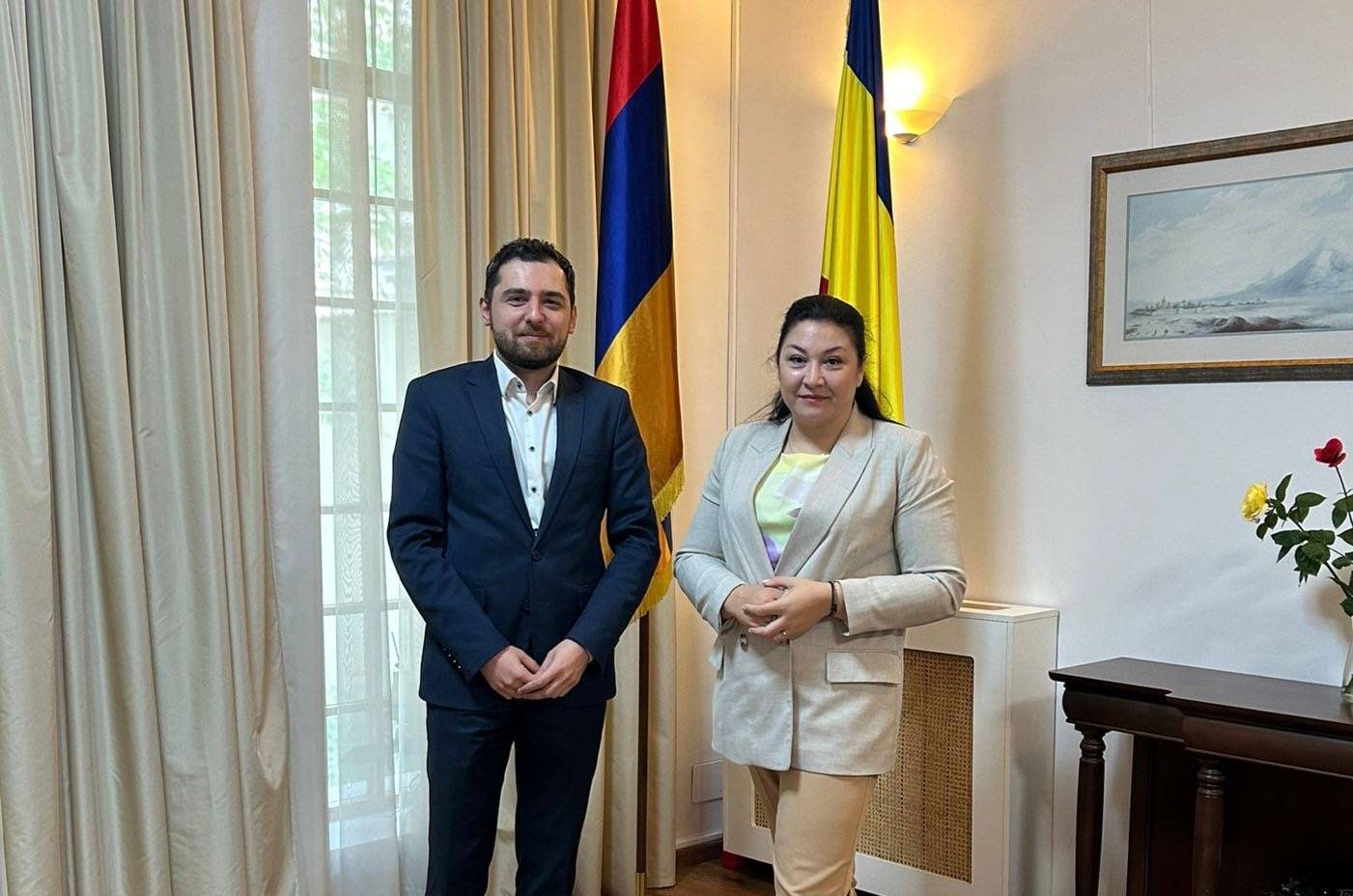 Ambassador Tigran Galstyan had a meeting  with Claudia Nicolae, Director General of the National Press Agency of Romania, Agerpres