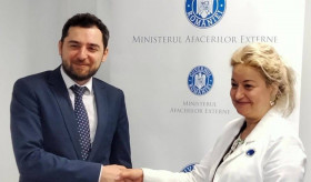 Ambasadorul Tigran Galstyan a avut o întâlnire cu Amira Mihăilescu, Corespondent național pentru Francofonie, Ministerul Afacerilor Externe al României