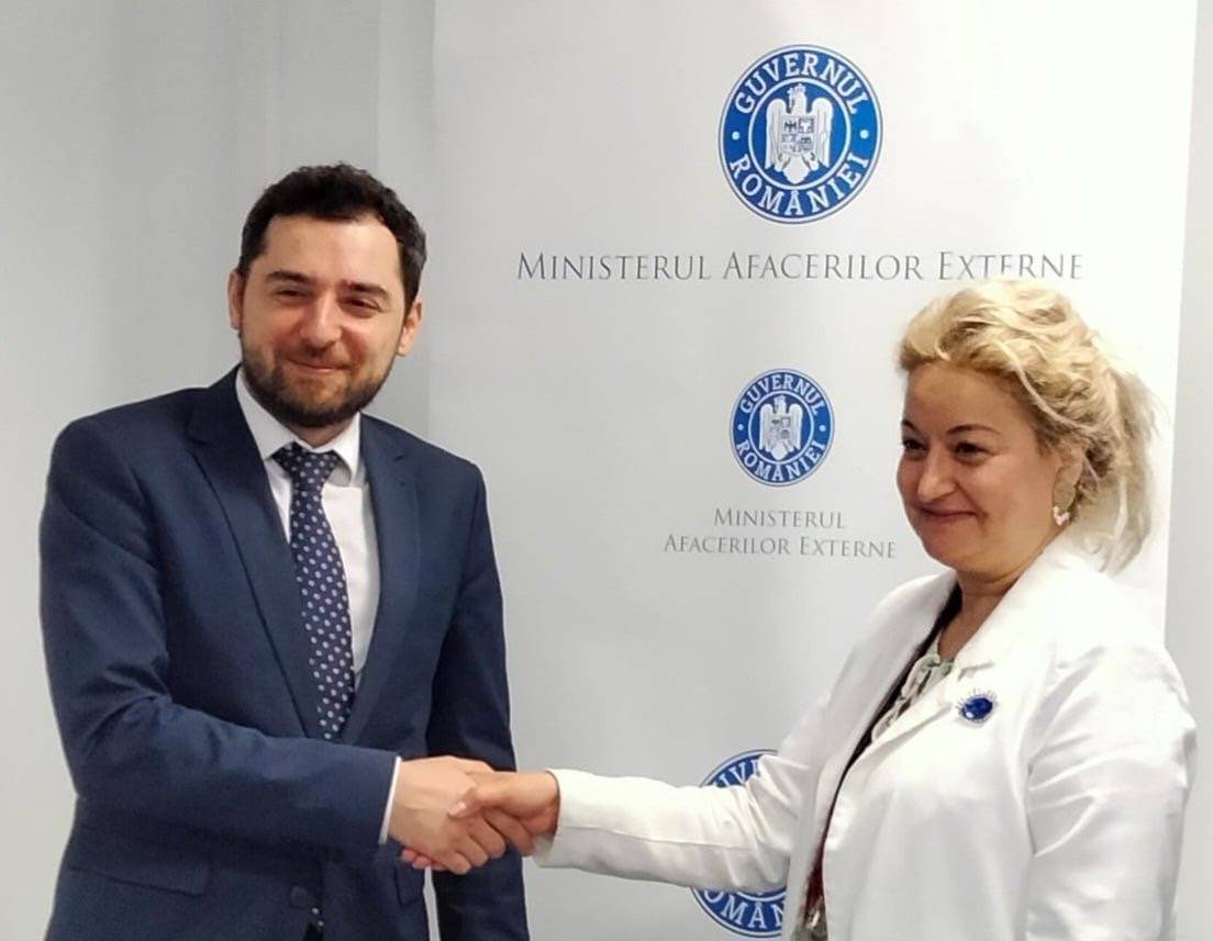 Ambassador Tigran Galstyan met with Amira Mihailescu, National correspondent for Francophonie, MFA of Romania