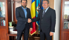 Ambasadorul Tigran Galstyan a avut o întâlnire cu rectorul Universității din București, Marian Preda