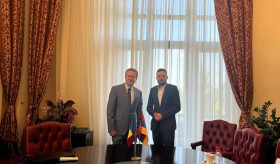 Ambasadorul Tigran Galstyan a avut o întâlnire cu rectorul Universității Politehnica din București, Mihnea Costoiu