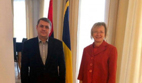 Ambasadorul Minasyan a primit vizita de curtoazie a noului Ambasador al Sloveniei în România, Lea Stanćić