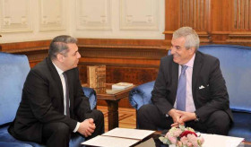 Դեսպան Մինասյանը հանդիպում ունեցավ Կալին-Տարիչեանուի հետ