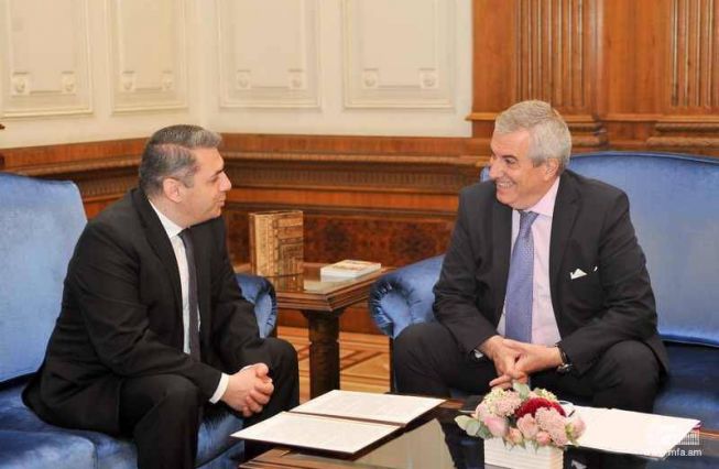 Դեսպան Մինասյանը հանդիպում ունեցավ Կալին-Տարիչեանուի հետ