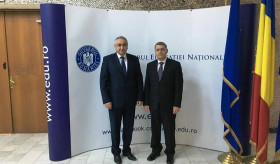 Դեսպան  Մինասյանը հանդիպել է Ռումինիայի ազգային կրթության նախարար Վալենտին Պոպայի հետ