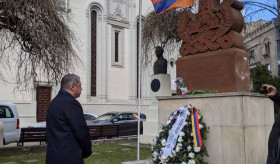 Ambasadorul Republicii Armenia în România Sergey Minasyan și întregul personal al Ambasadei au participat la evenimentul dedicat celei de-a 33-a aniversări a tragediei de la Sumgait, la Biserica Sf. Arhangheli Mihail si Gavril din București.