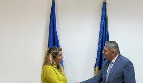 Ambasadorul Extraordinar și Plenipotențiar al Republicii Armenia în România, Sergey Minasyan a avut o întâlnire cu doamna Maria Magdalena Grigore, recent numită în funcția de Secretar Național al României pentru „TRACECA”