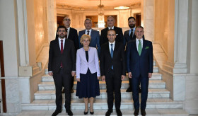 Delegația condusă de Sargis Khandanyan a efectuat o vizită de lucru în România