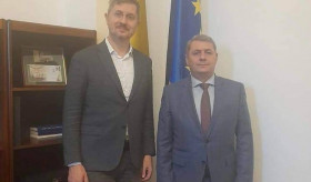 Ambasadorul Minasyan a avut o întâlnire cu vicepreședintele Camerei Deputaților a României, vicepreședintele USR, Dan Barna