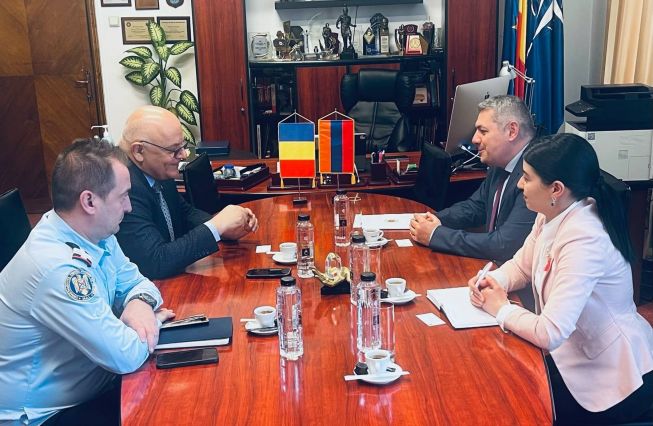 Ambasadorul Armeniei în România, Sergey Minasyan a avut o întâlnire cu Secretarul de Stat, Șeful Departamentului pentru Situații de Urgență din cadrul Ministerului Afacerilor Interne al României, Raed Arafat