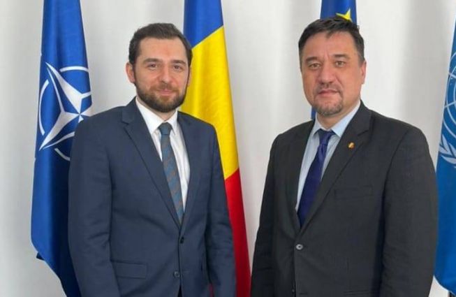 Ambasadorul Tigran Galstyan s-a întâlnit cu Secretarul de Stat din cadrul Ministerului Afacerilor Externe al României, Traian Hristea