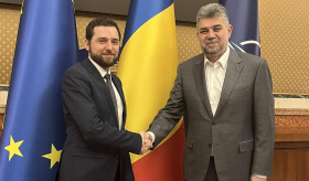 Meeting between Ambassador of Armenia, Tigran Galstyan and Prime Minister of Romania, Marcel Ciolacu