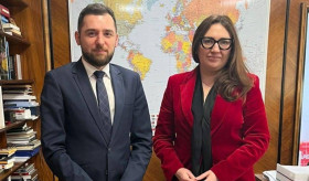 Ambassador Tigran Galstyan had a meeting with the State Secretary of the Ministry of Foreign Affairs of Romania, Ana Cristina Tinca.