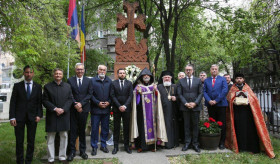 Հայոց ցեղասպանության 110-րդ տարելիցի կապակցությամբ Բուխարեստում կայացել է ոգեկոչման արարողություն