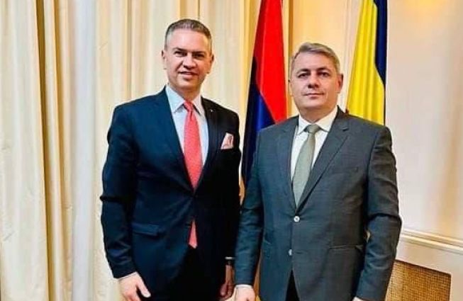 Ambasadorul Sergey Minasyan l-a primit pe deputatul din Parlamentul României, Ben-Oni Ardelean