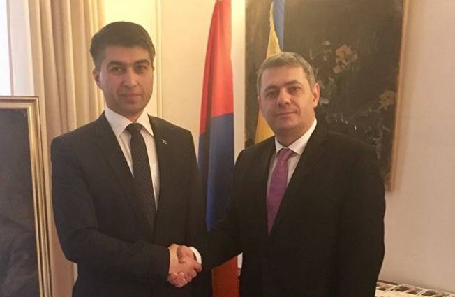 Ambasadorul Minasyan l-a primit pe nou-numitul ambasador al Turkmenistanului în România Annamammet Annaiev