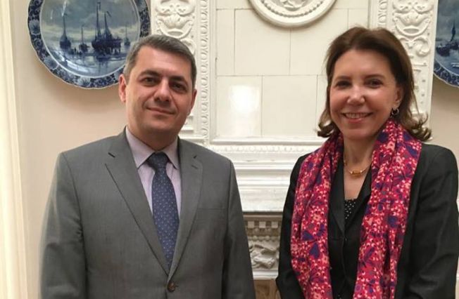 Ambasadorul Minasyan a avut o întrevedere cu Ambasadorul Franței în România, Michele Ramis